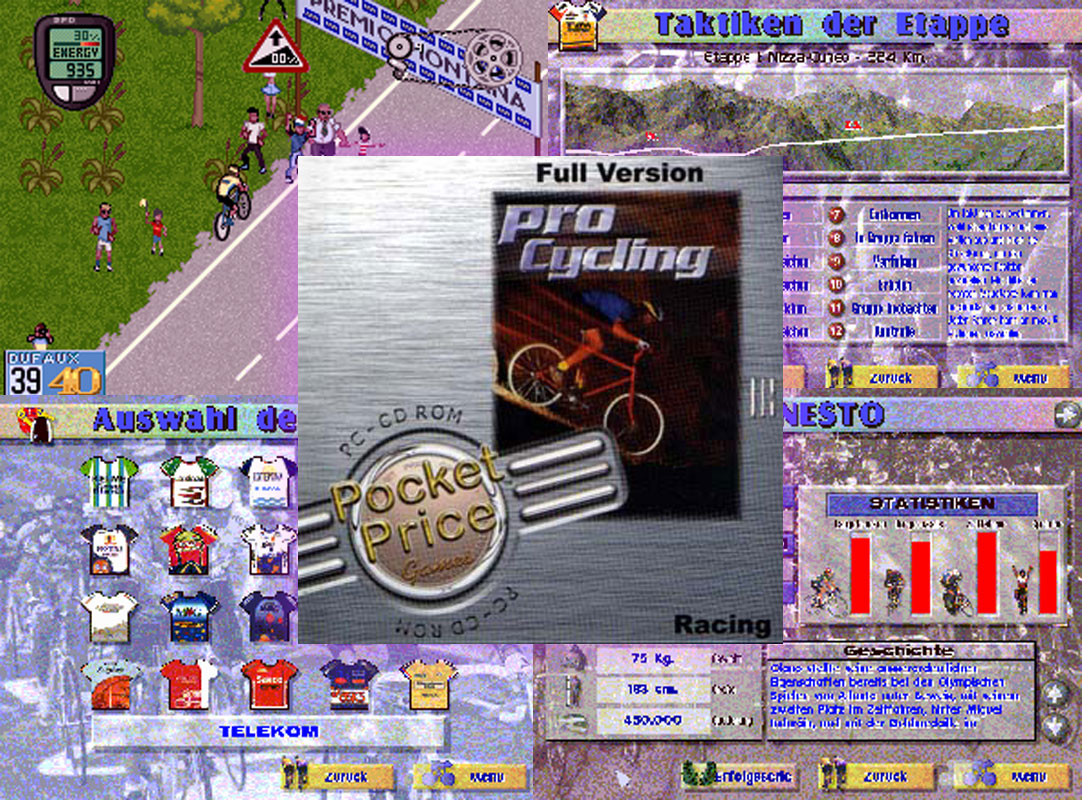 Retro Cycling Videogame Review Pro Cycling (PC) Cyclry