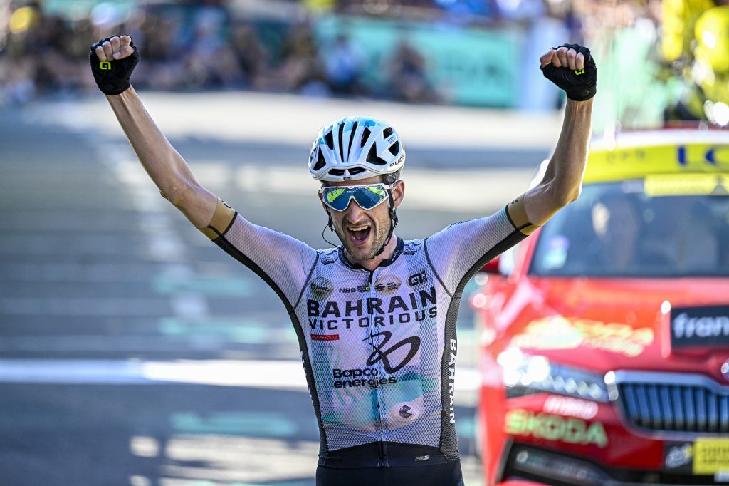 Image copyright @Sprintcycling @TeamBahrainVictorious