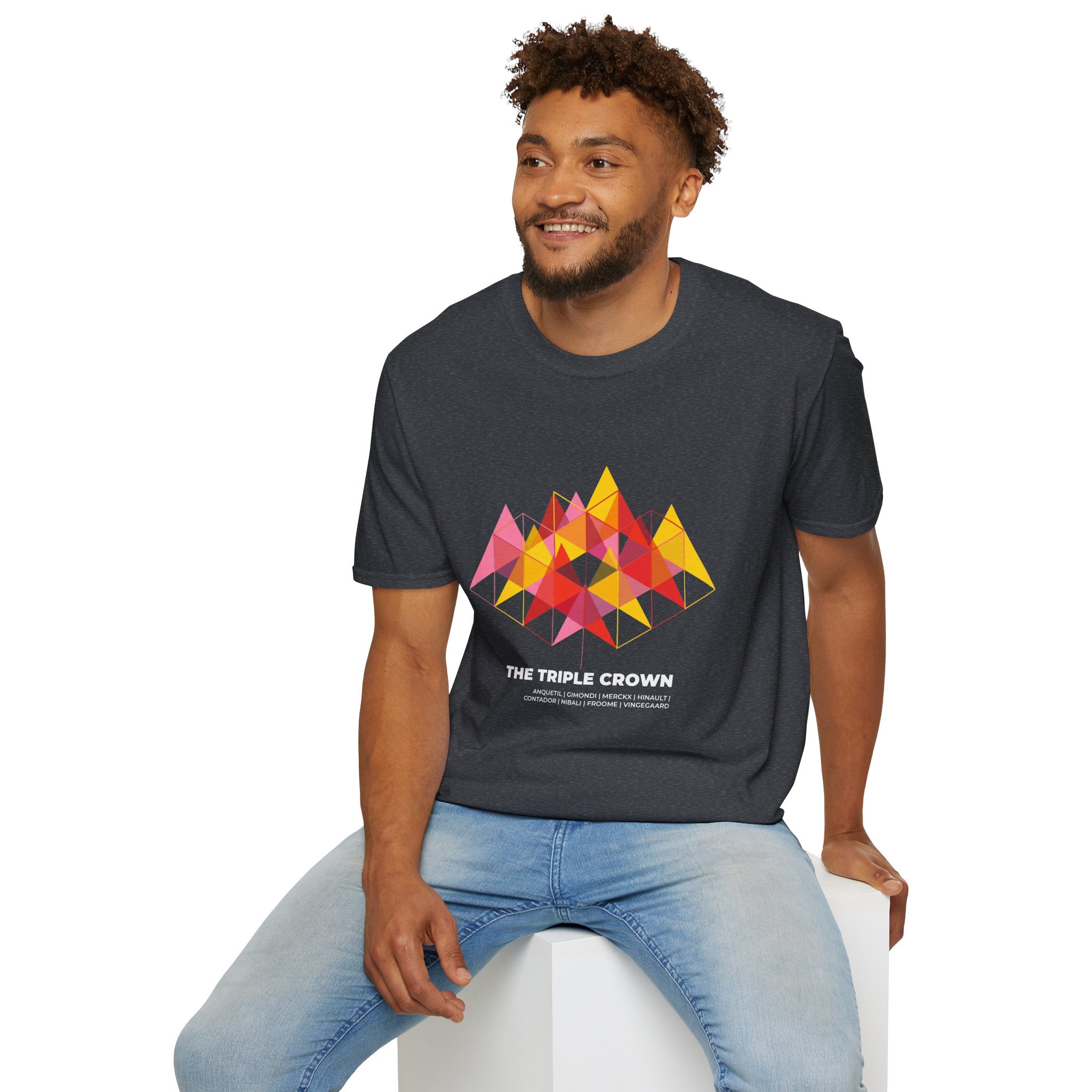 The Grand Tour Trilogy Tee — Limited Edition Geometric Peaks 'Triple Crown' - Image 8