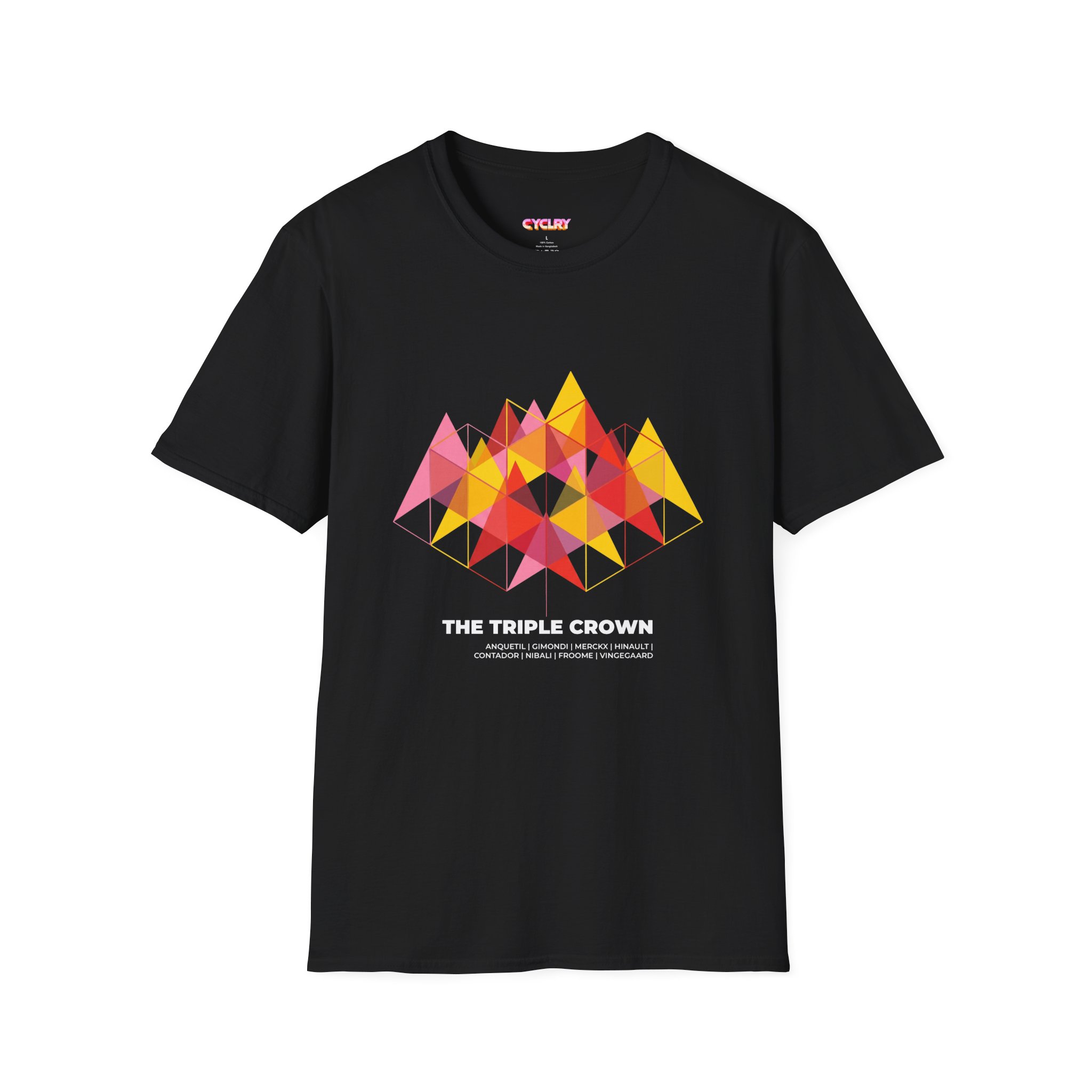 The Grand Tour Trilogy Tee — Limited Edition Geometric Peaks 'Triple Crown'