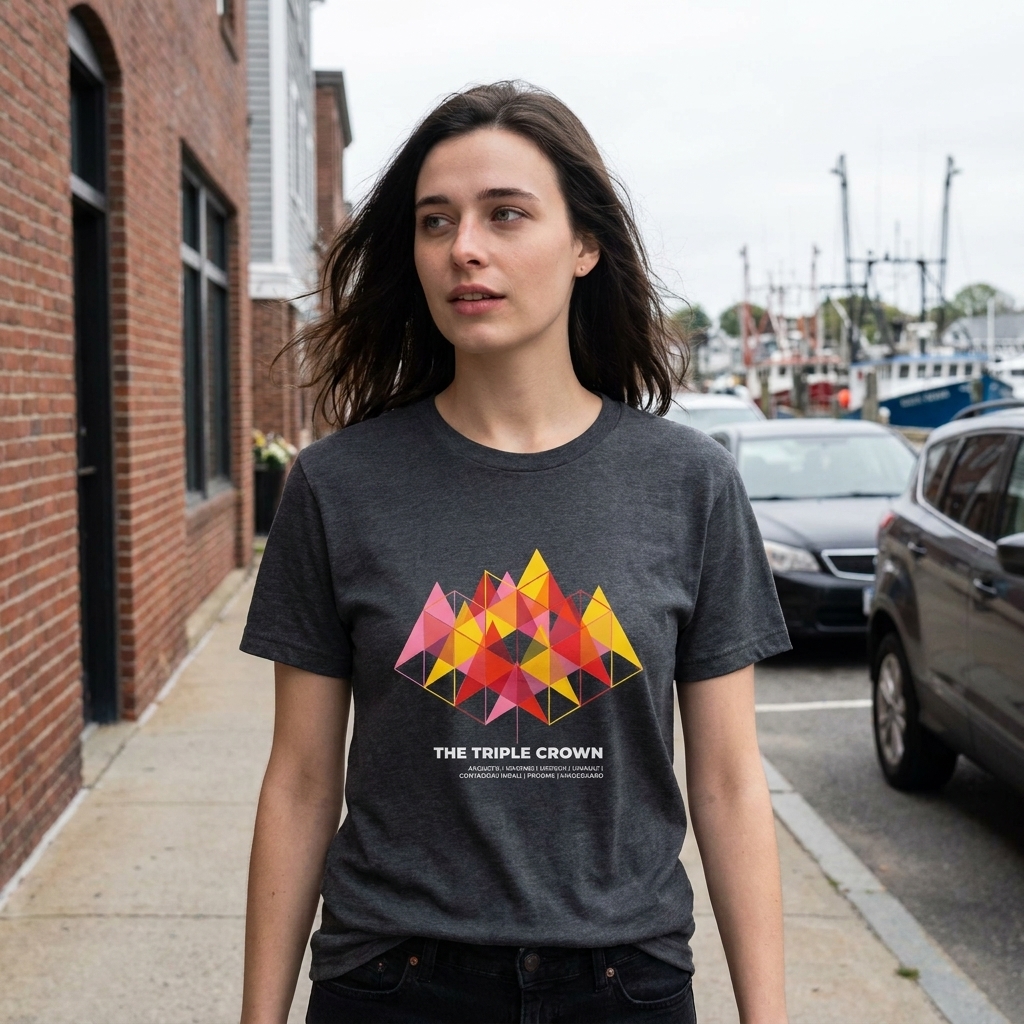 The Grand Tour Trilogy Tee — Limited Edition Geometric Peaks 'Triple Crown' - Image 5