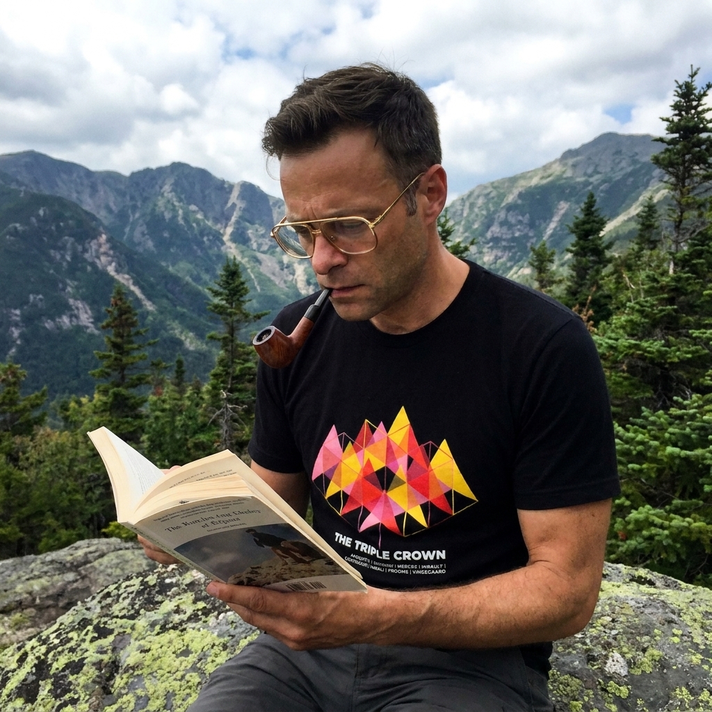 The Grand Tour Trilogy Tee — Limited Edition Geometric Peaks 'Triple Crown' - Image 2
